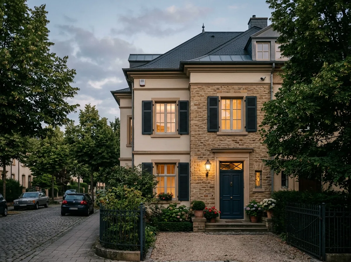 Maison familiale au Luxembourg équipée d'une alarme et d'une caméra de surveillance